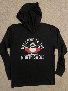 G2OH 'Welcome to the North Swole' dark gray Hoodie small